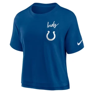 Indianapolis colts nike womens performance pocket t shirt Blue S