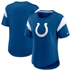 Indianapolis colts nike womens primary logo fashion top Heather royal