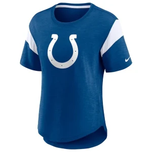 Indianapolis colts nike womens primary logo fashion top Heather royal S