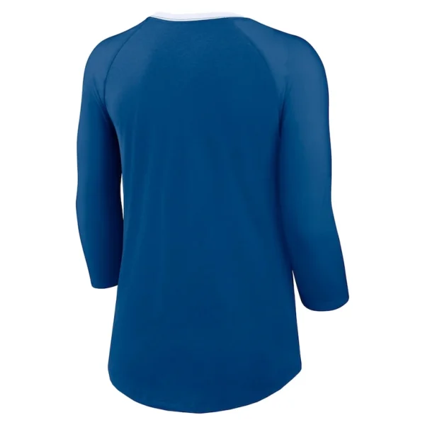 Indianapolis colts nike womens raglan 34 sleeve t shirt Royal M
