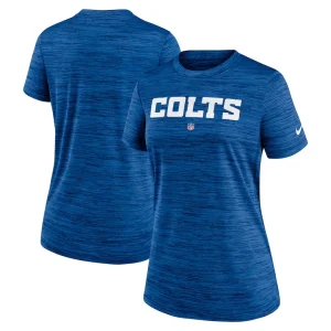 Indianapolis colts nike womens sideline velocity performance t shirt Royal