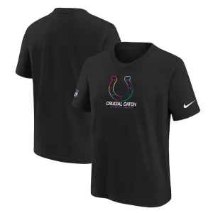 Indianapolis colts nike youth 2024 nfl crucial catch t shirt Black