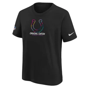 Indianapolis colts nike youth 2024 nfl crucial catch t shirt Black Yth M
