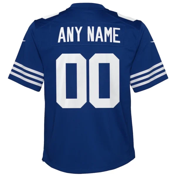 Indianapolis colts nike youth alternate custom game jersey Royal Yth L