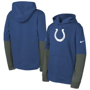 Indianapolis colts nike youth club pullover hoodie Royal