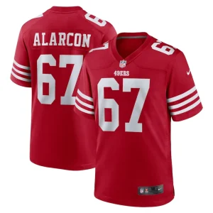 Isaac alarcon san francisco 49ers nike team game jersey Scarlet