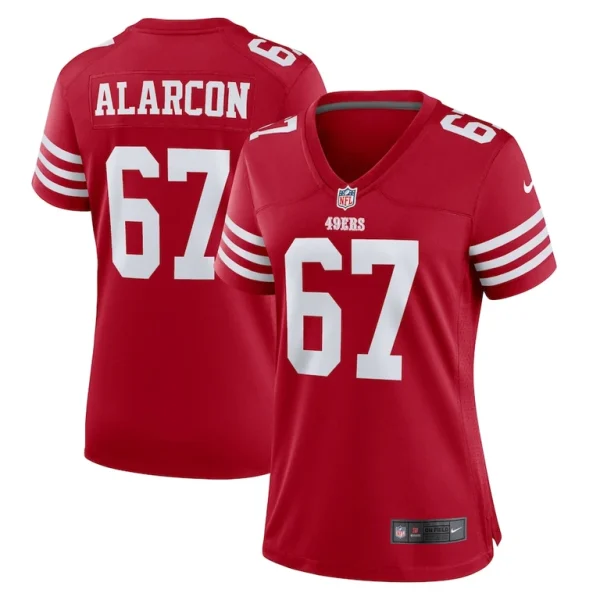 Isaac alarcon san francisco 49ers nike womens team game jersey Scarlet