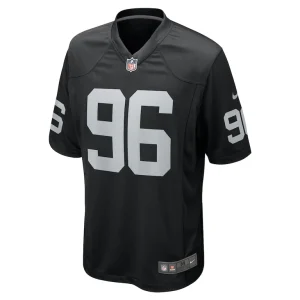 Isaac rochell las vegas raiders nike team game jersey Black M