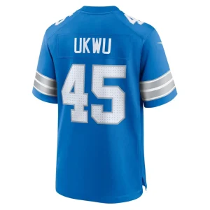 Isaac ukwu detroit lions nike game jersey Blue L