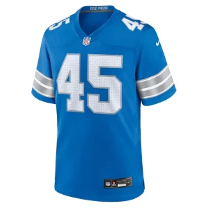 Isaac ukwu detroit lions nike game jersey Blue M