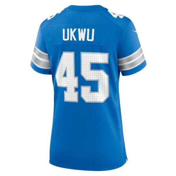 Isaac ukwu detroit lions nike womens game jersey Blue L