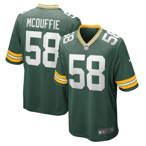 Isaiah mcduffie green bay packers nike game jersey Green