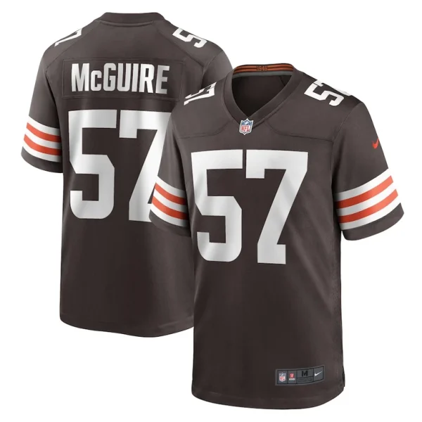 Isaiah mcguire cleveland browns nike team game jersey Brown