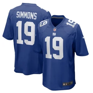 Isaiah simmons new york giants nike team game jersey Royal