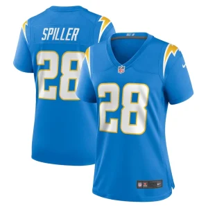 Isaiah spiller los angeles chargers nike womens game jersey Powder blue