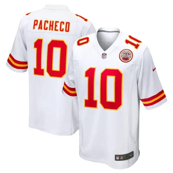 Isiah pacheco kansas city chiefs nike away game player jersey White