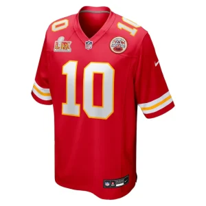 Isiah pacheco kansas city chiefs nike super bowl lix game jersey Red M