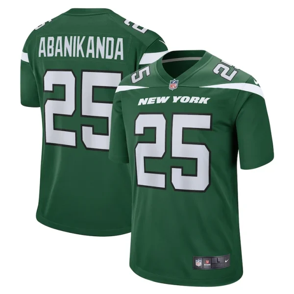 Israel abanikanda new york jets nike game jersey Gotham green