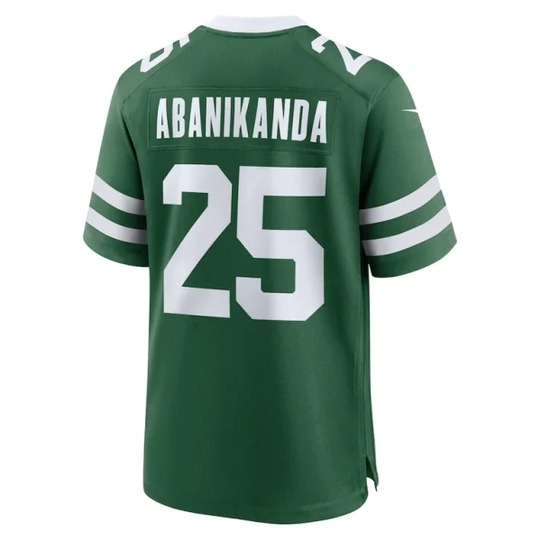 Israel abanikanda new york jets nike team game jersey Legacy green L