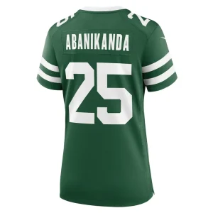 Israel abanikanda new york jets nike womens team game jersey Legacy green L