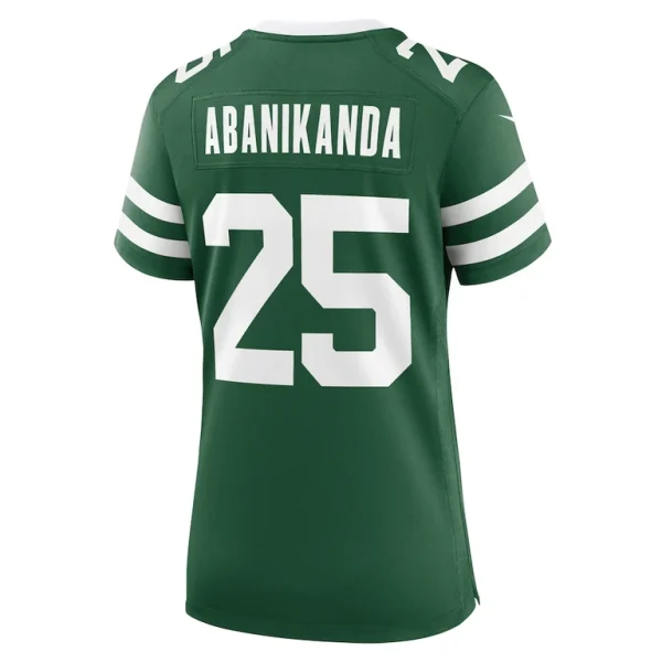 Israel abanikanda new york jets nike womens team game jersey Legacy green L