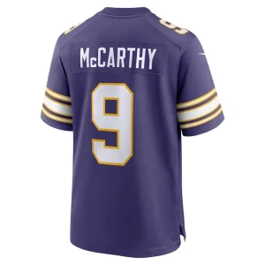 J.j. mccarthy minnesota vikings nike 2nd alternate player game jersey Purple L