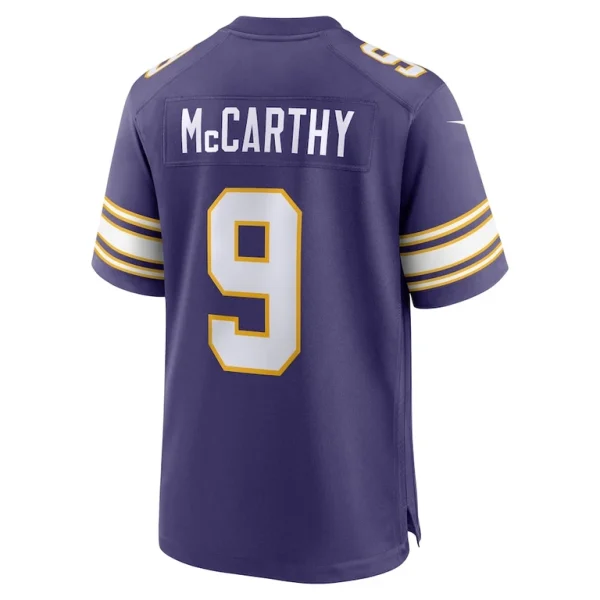 J.j. mccarthy minnesota vikings nike 2nd alternate player game jersey Purple L