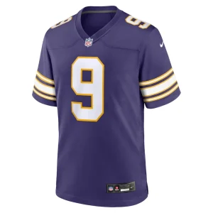 J.j. mccarthy minnesota vikings nike 2nd alternate player game jersey Purple M