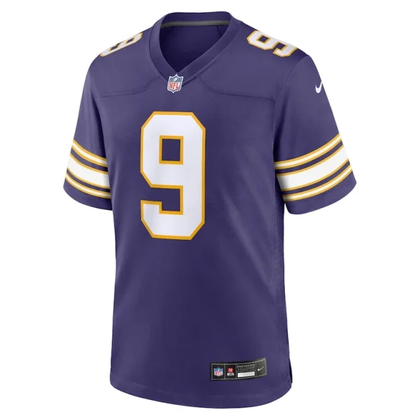 J.j. mccarthy minnesota vikings nike 2nd alternate player game jersey Purple M