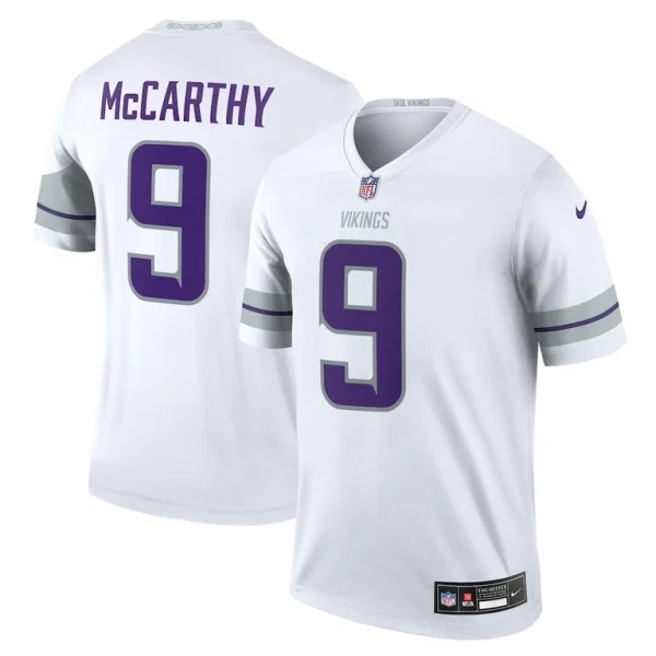 J.j. mccarthy minnesota vikings nike alternate legend player performance top White