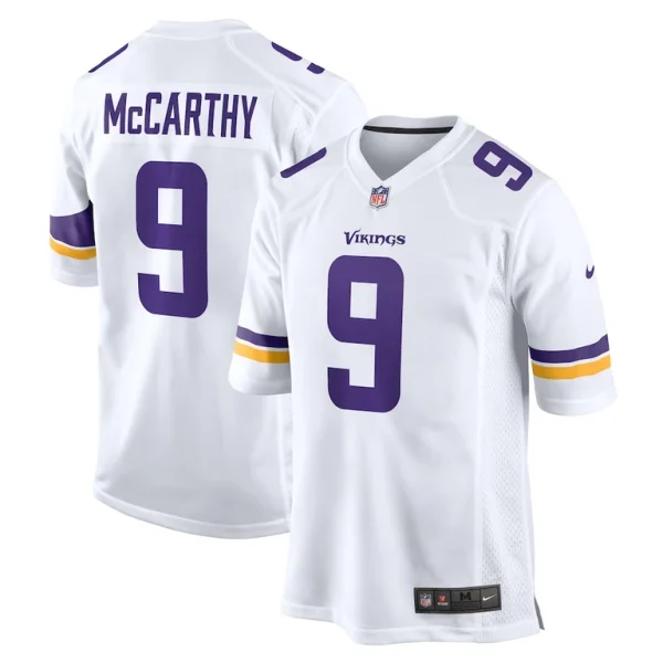 J.j. mccarthy minnesota vikings nike game jersey White