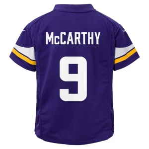 J.j. mccarthy minnesota vikings nike infant team player game jersey Purple 24 MO