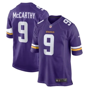J.j. mccarthy minnesota vikings nike player game jersey Purple