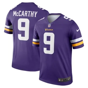 J.j. mccarthy minnesota vikings nike team legend player performance jersey Purple