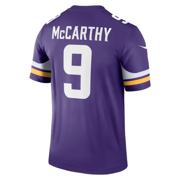 J.j. mccarthy minnesota vikings nike team legend player performance jersey Purple L