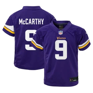 J.j. mccarthy minnesota vikings nike toddler game jersey Purple
