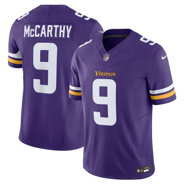 J.j. mccarthy minnesota vikings nike vapor f.u.s.e. limited jersey Purple