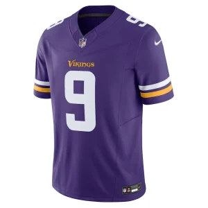 J.j. mccarthy minnesota vikings nike vapor f.u.s.e. limited jersey Purple M
