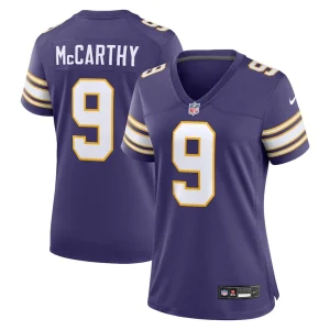 J.j. mccarthy minnesota vikings nike womens 2nd alternate player game jersey Purple