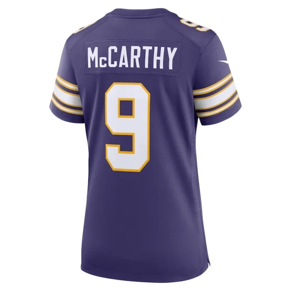 J.j. mccarthy minnesota vikings nike womens 2nd alternate player game jersey Purple L