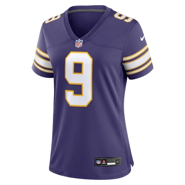 J.j. mccarthy minnesota vikings nike womens 2nd alternate player game jersey Purple M