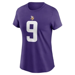 J.j. mccarthy minnesota vikings nike womens name number t shirt Purple M