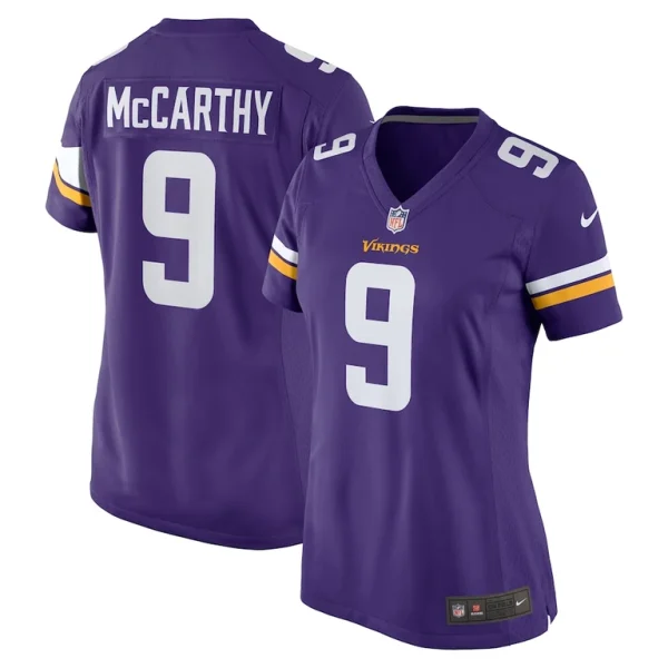 J.j. mccarthy minnesota vikings nike womens player game jersey Purple