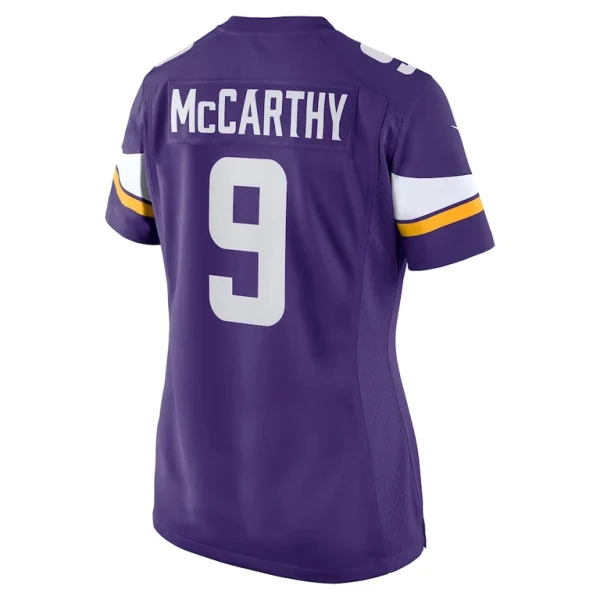 J.j. mccarthy minnesota vikings nike womens player game jersey Purple L