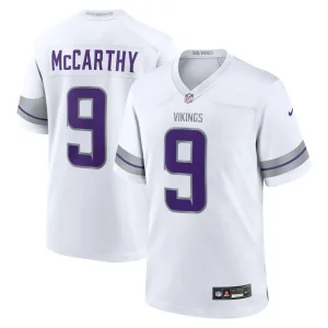 J.j. mccarthy minnesota vikings nike youth alternate game player jersey White