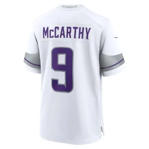 J.j. mccarthy minnesota vikings nike youth alternate game player jersey White Yth L