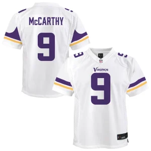 J.j. mccarthy minnesota vikings nike youth game jersey White
