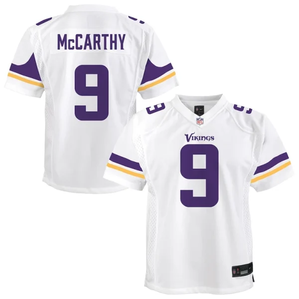 J.j. mccarthy minnesota vikings nike youth game jersey White