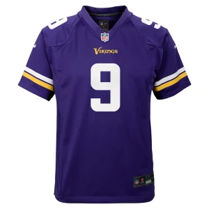 J.j. mccarthy minnesota vikings nike youth team player game jersey Purple Yth M