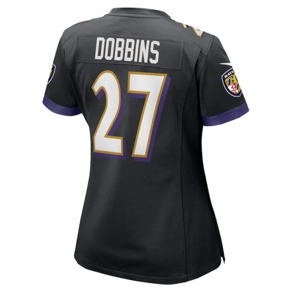 J.k. dobbins baltimore ravens nike womens game jersey Black L